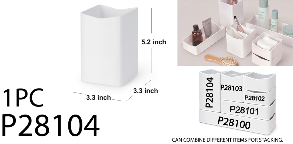 [P28104] 8.5 x 8.5 x 13.2cm Storage Box (48 pc/ctn) | Uniware B2B ...